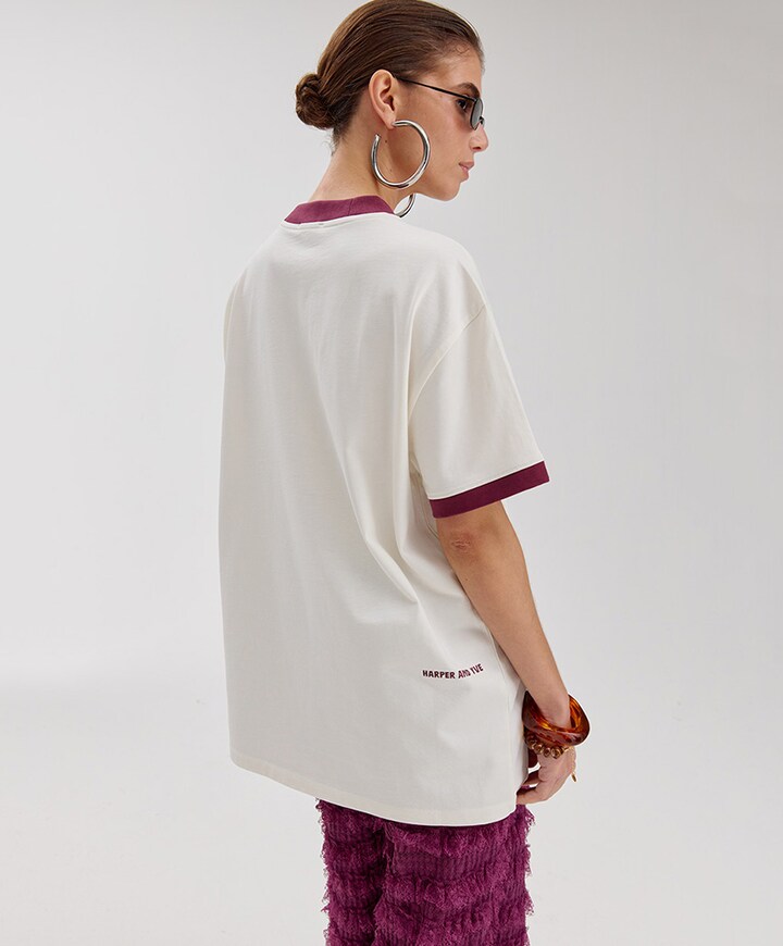 Dames T-shirt ecru