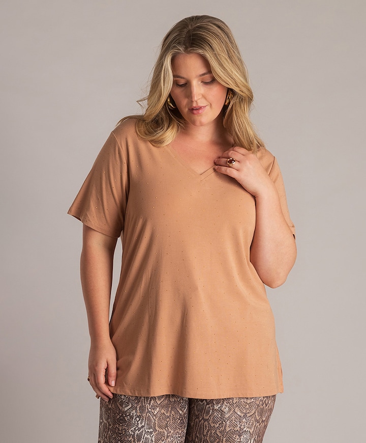 Dames T-shirt oranje