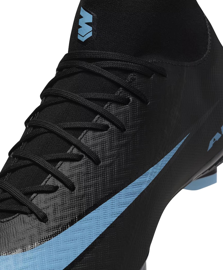 Zm Superfly 10 Acad Fg/mg heren voetbalschoenen zwart