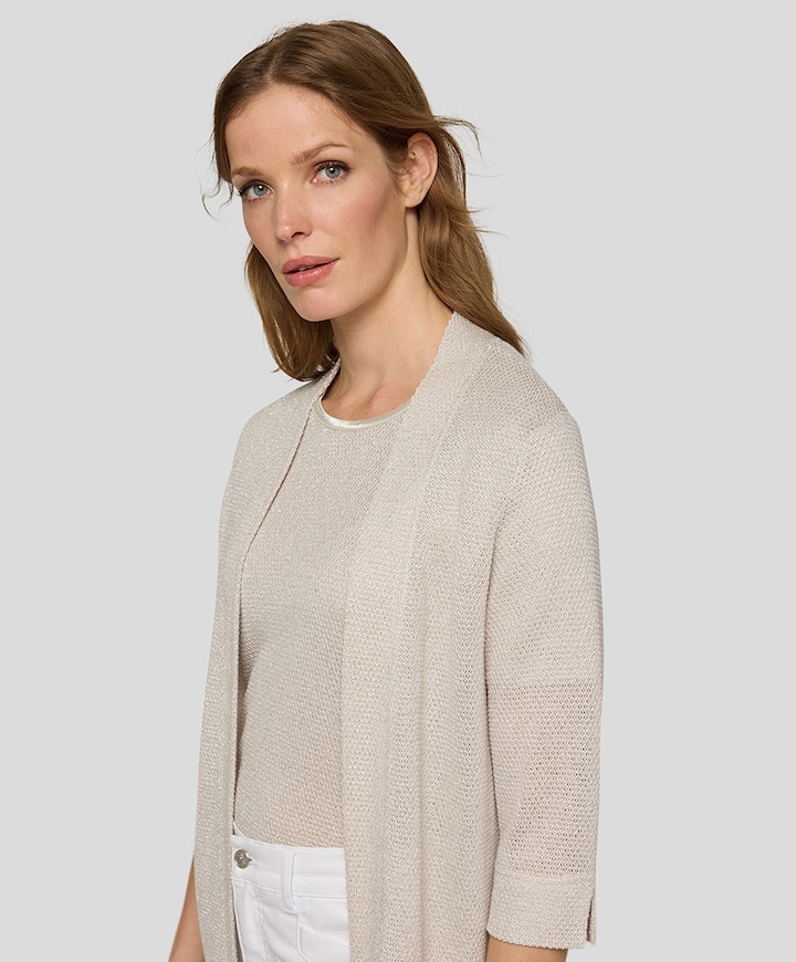 Dames vest beige