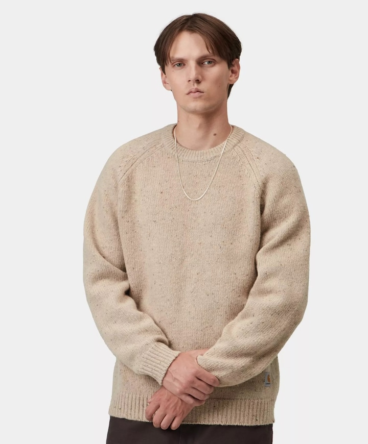 Heren sweater beige