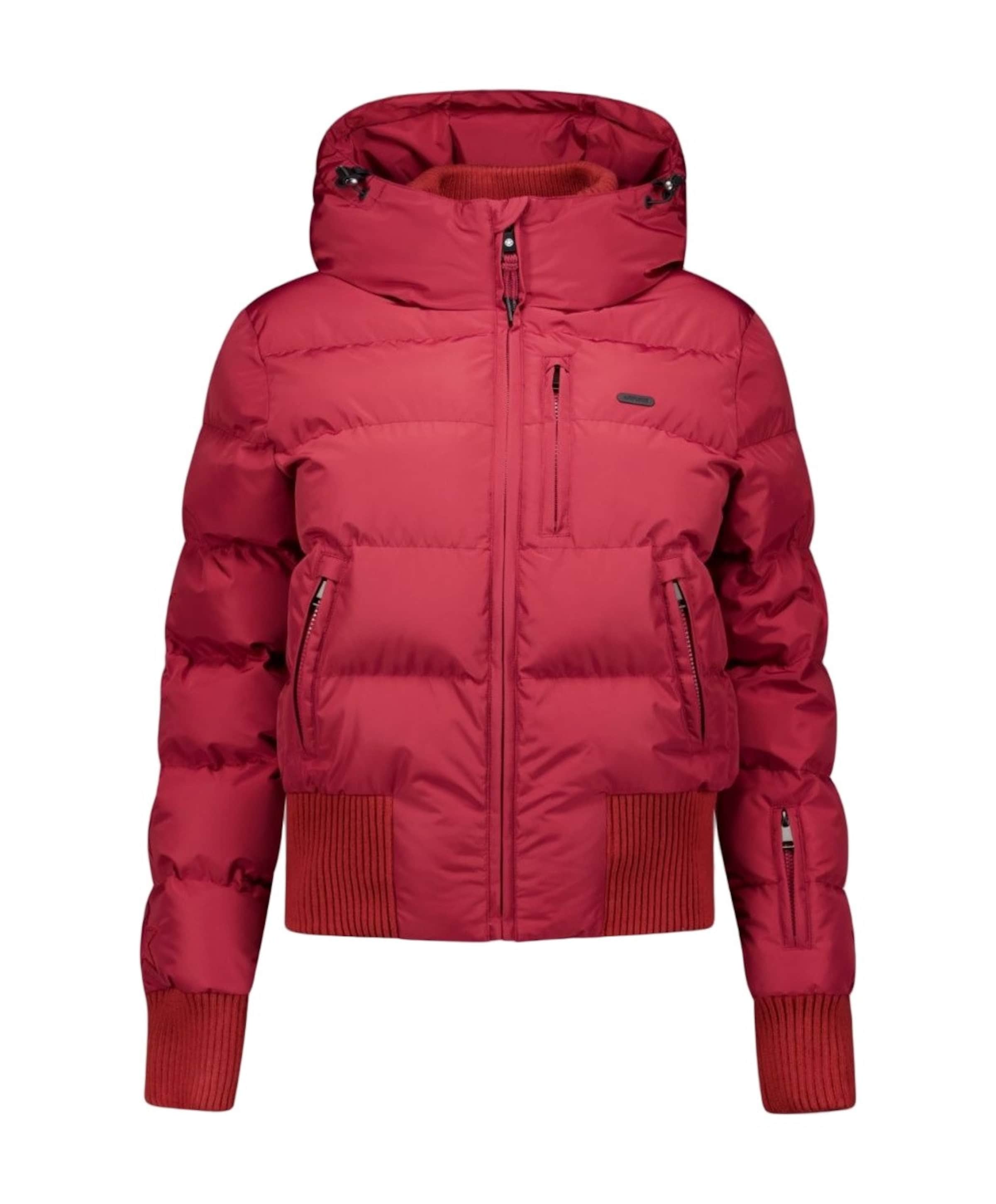 Dames ski-jas rood