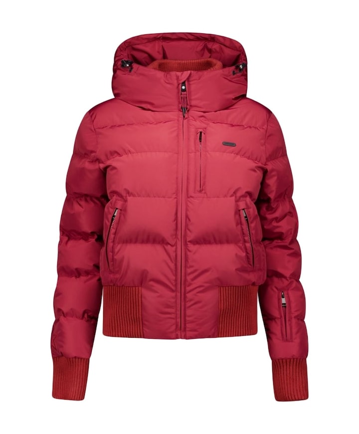 Dames ski-jas rood