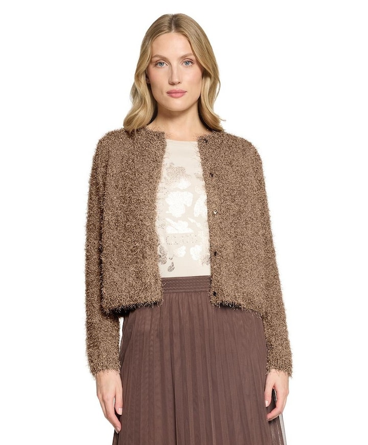 Dames vest bruin