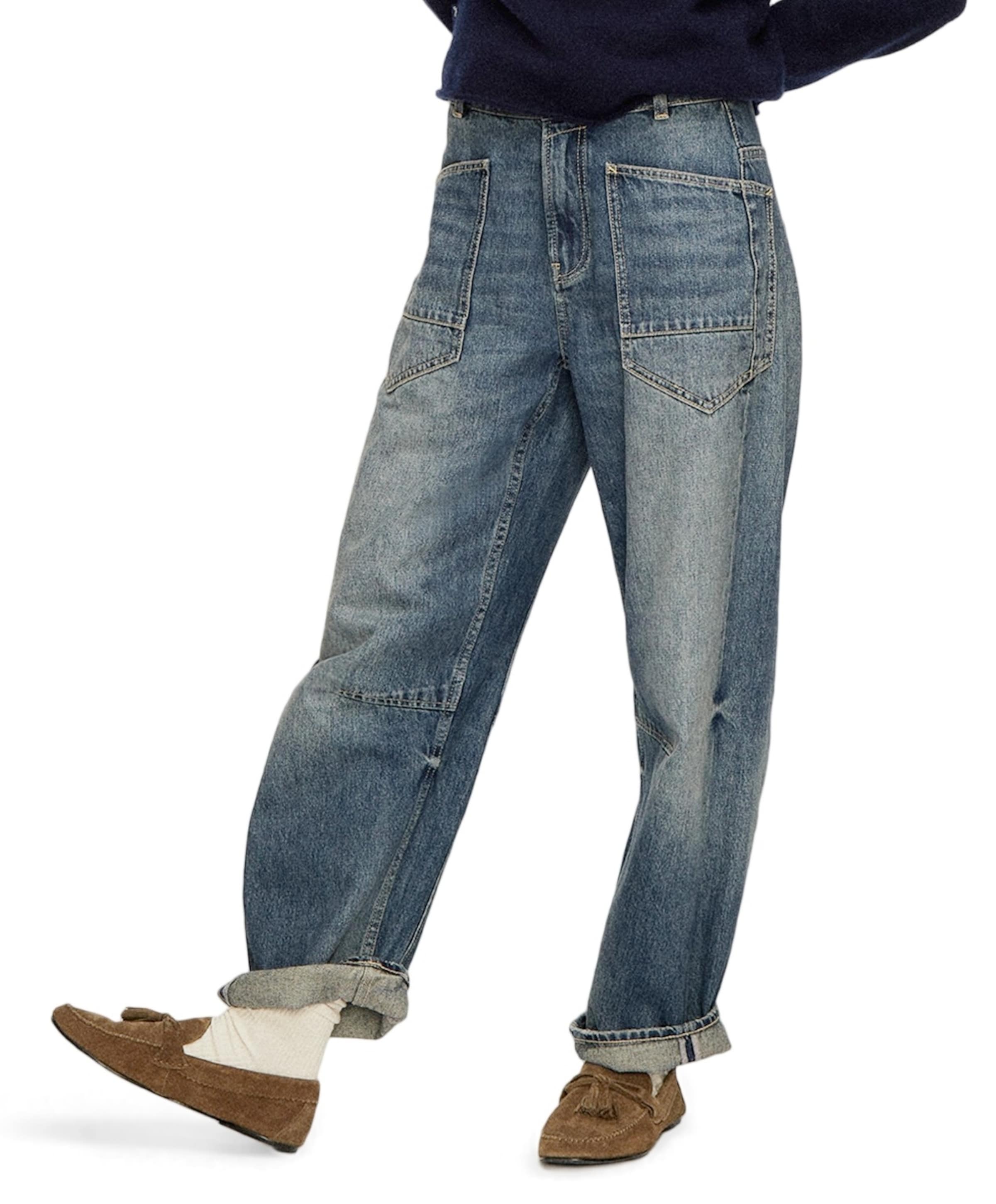 CARGO HISAKO dames jeans blauw