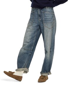 CARGO HISAKO dames jeans blauw
