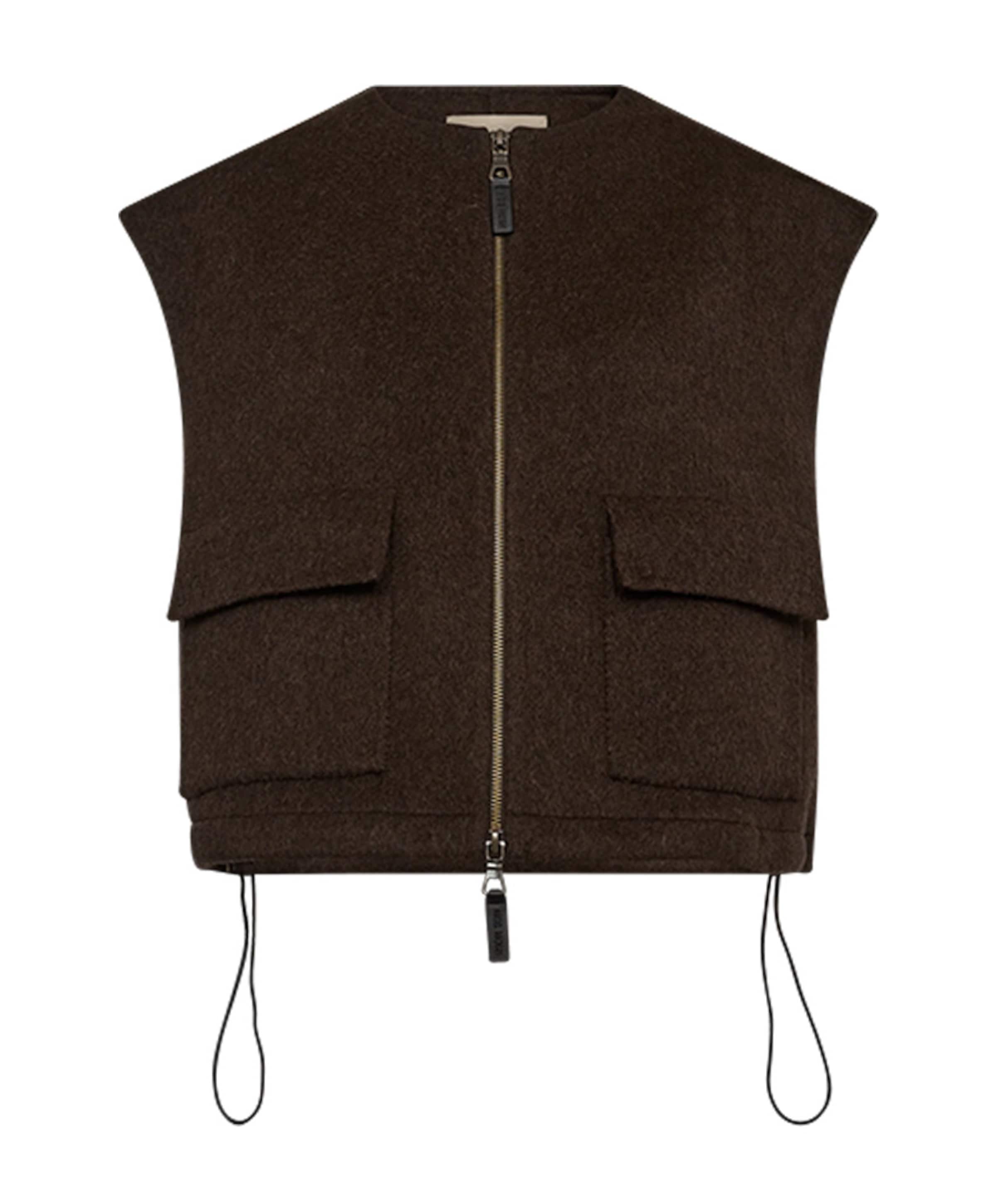 Dames gilet bruin