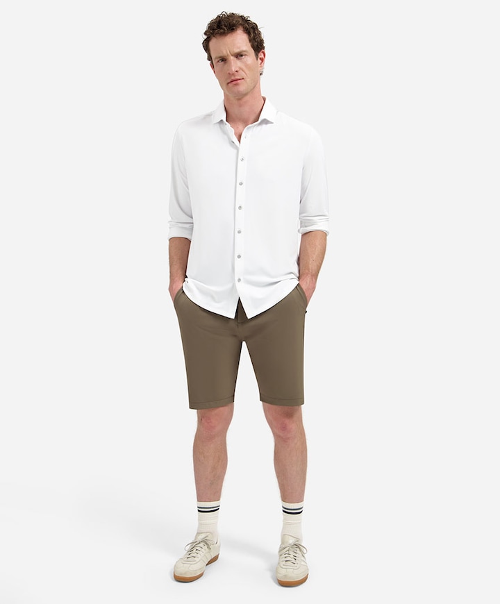 Short Chino 4-Way Stretch Sedoc heren korte broek groen
