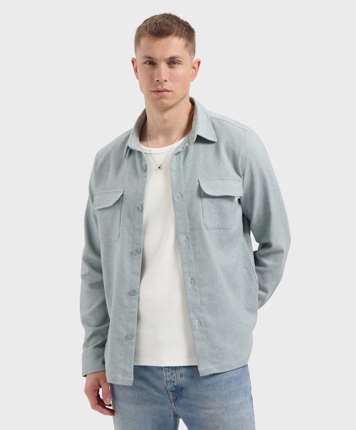Heren overshirt groen