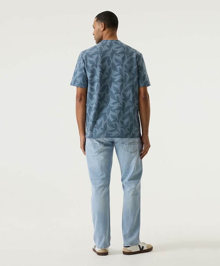 Heren T-shirt blauw