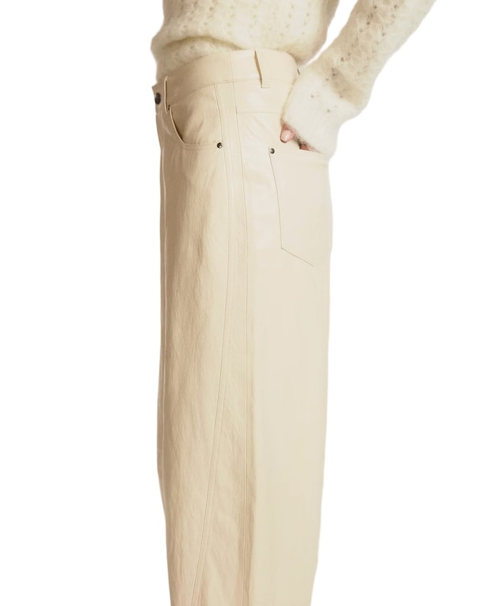 QUIN PU 689 dames broek ecru