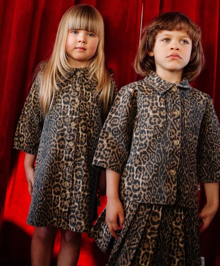 Meisjes jurk bruin