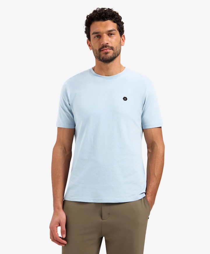 Heren T-shirt blauw