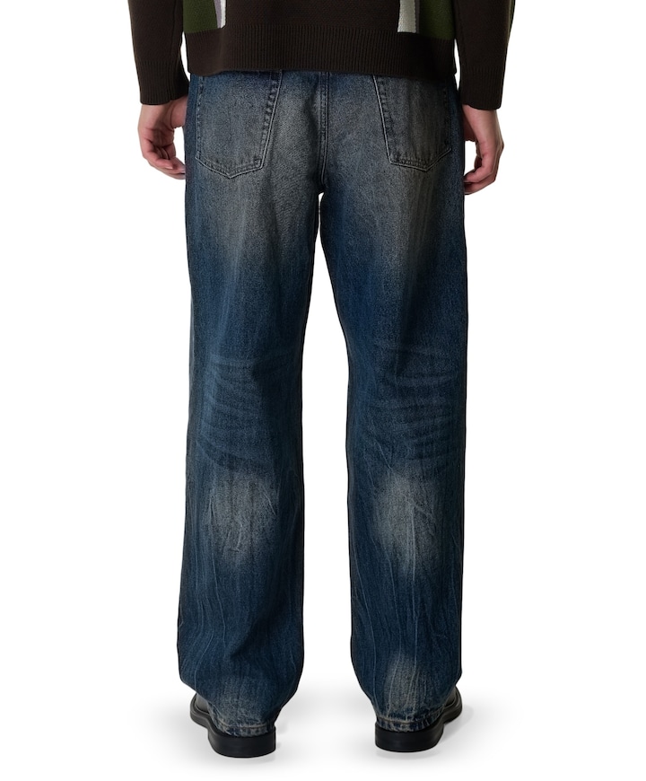 Classic Baggy Denim heren jeans blauw