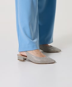 Women Sling dames slingbacks goud