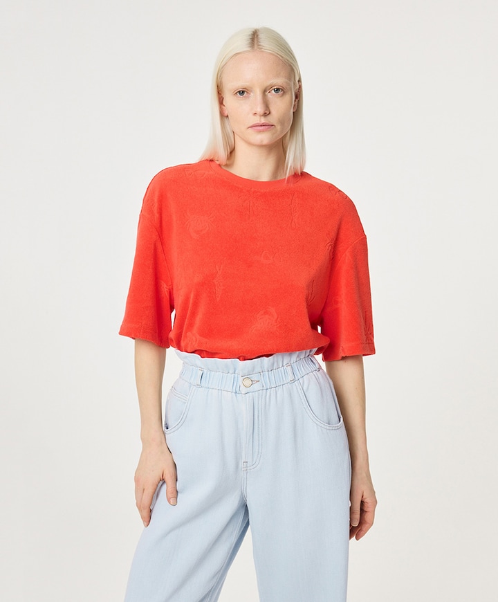 Dames T-shirt oranje