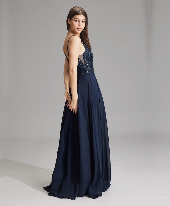 Dames jurk blauw