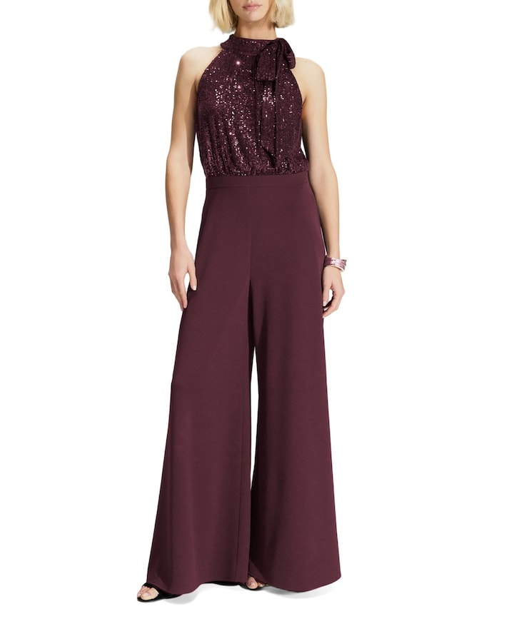 dames jumpsuit bordeaux