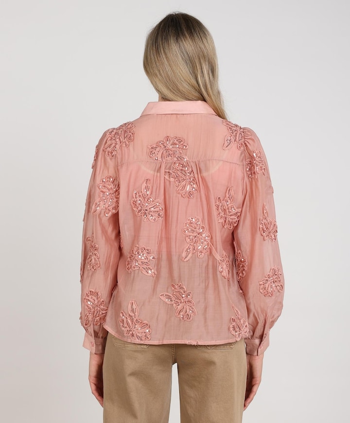 Dames blouse roze