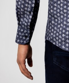Heren overshirt blauw