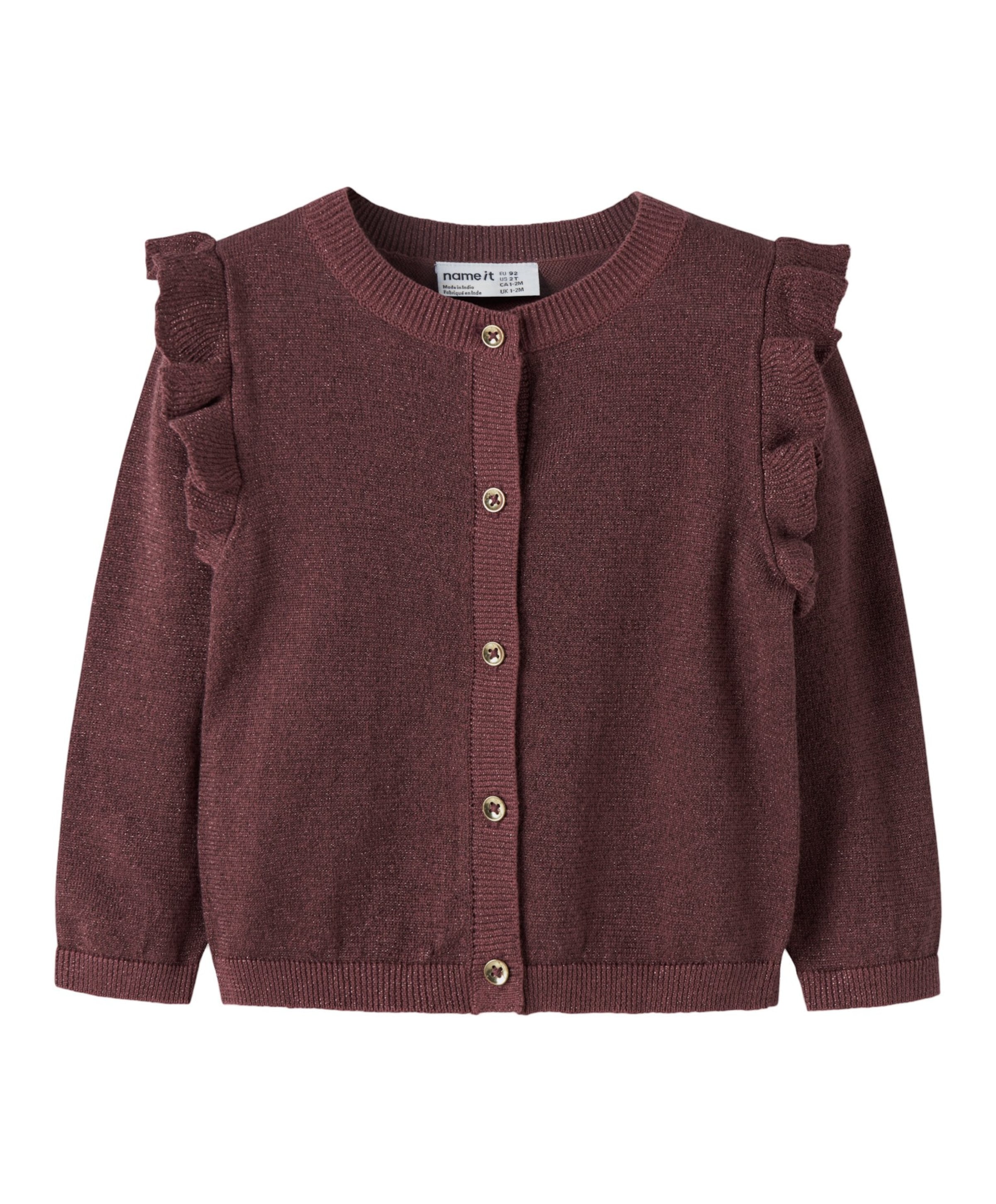 Meisjes vest bruin