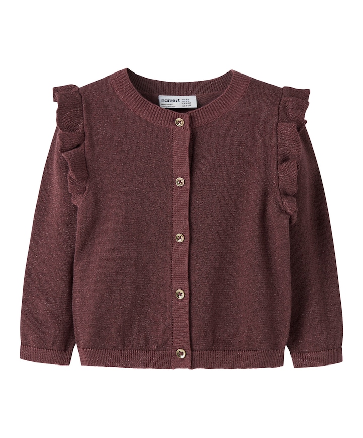 Meisjes vest bruin