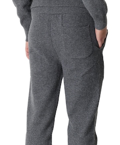 Knitted Pants Cuffed heren pantalon grijs