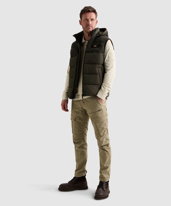 Heren bodywarmer groen