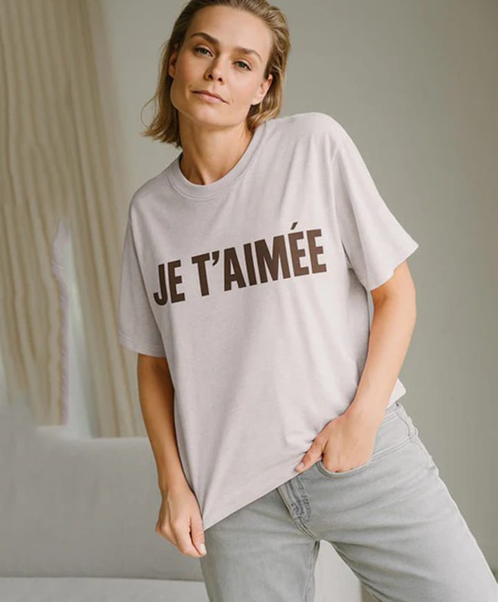 Dames T-shirt beige