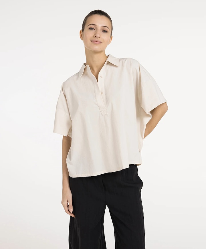 Dames blouse beige