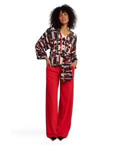 Luz twill trousers dames broek rood