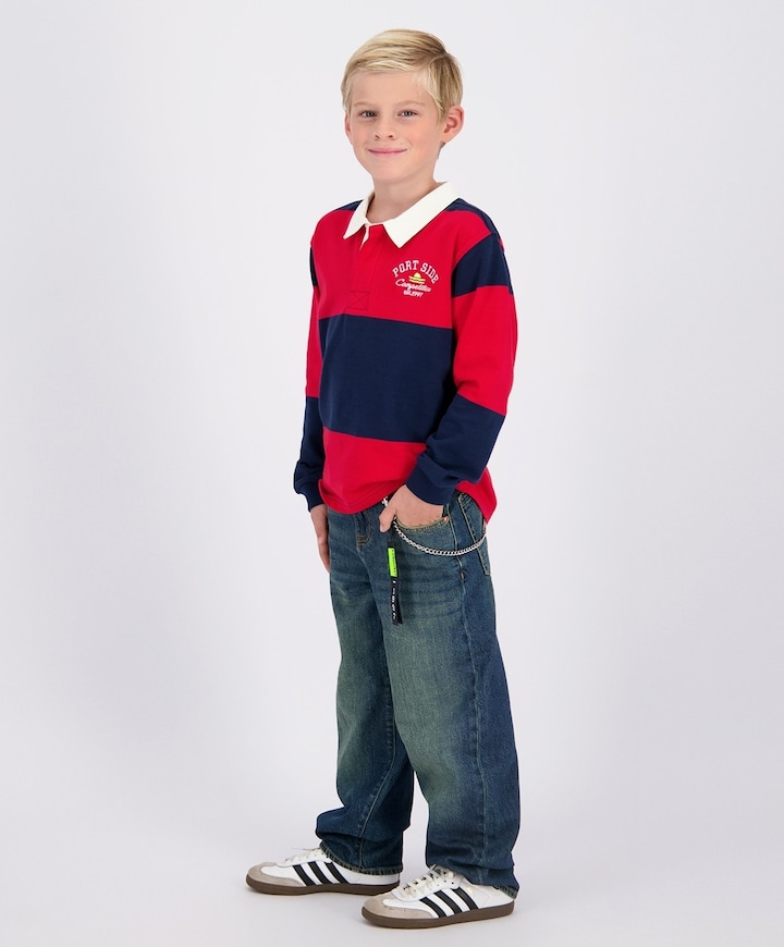 Jongens polo rood