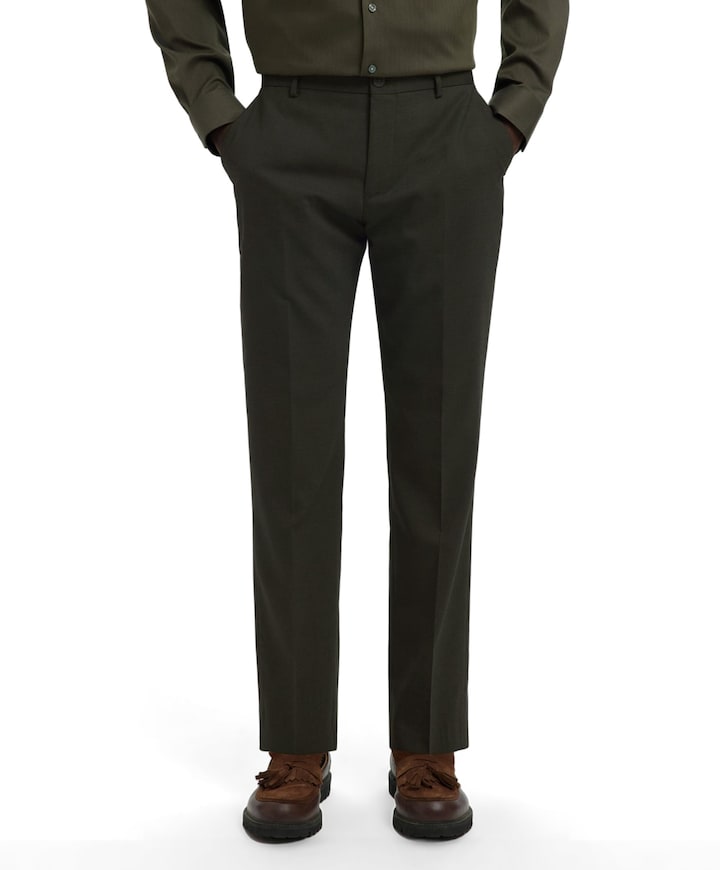 SLHSLIM-NEIL TRS B NOOS heren pantalon groen