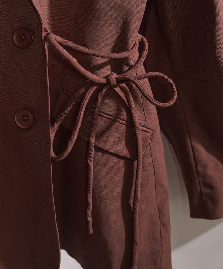 Dames blazer bruin