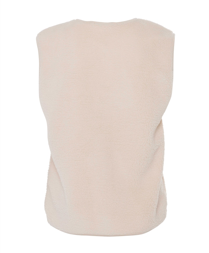 Dames gilet beige