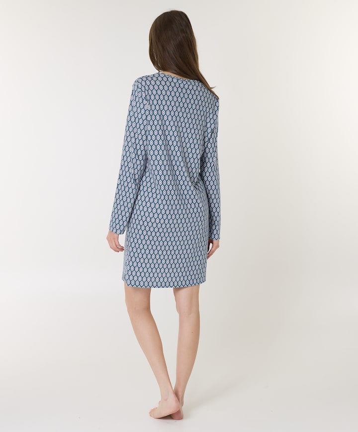Dames nachthemd blauw
