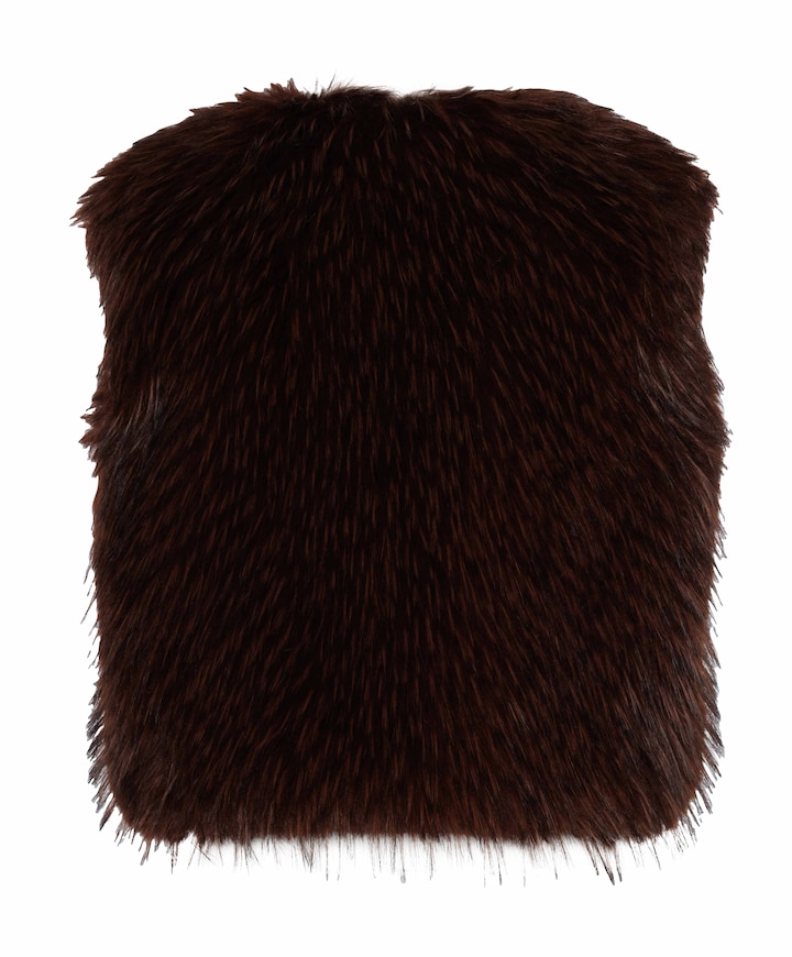 Dames gilet bruin