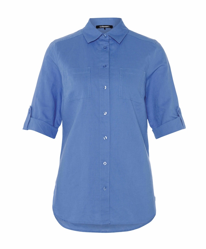 Dames blouse blauw
