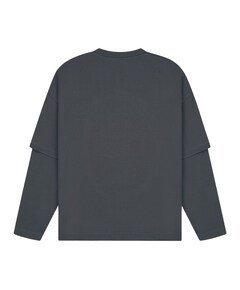 Heren longsleeve grijs