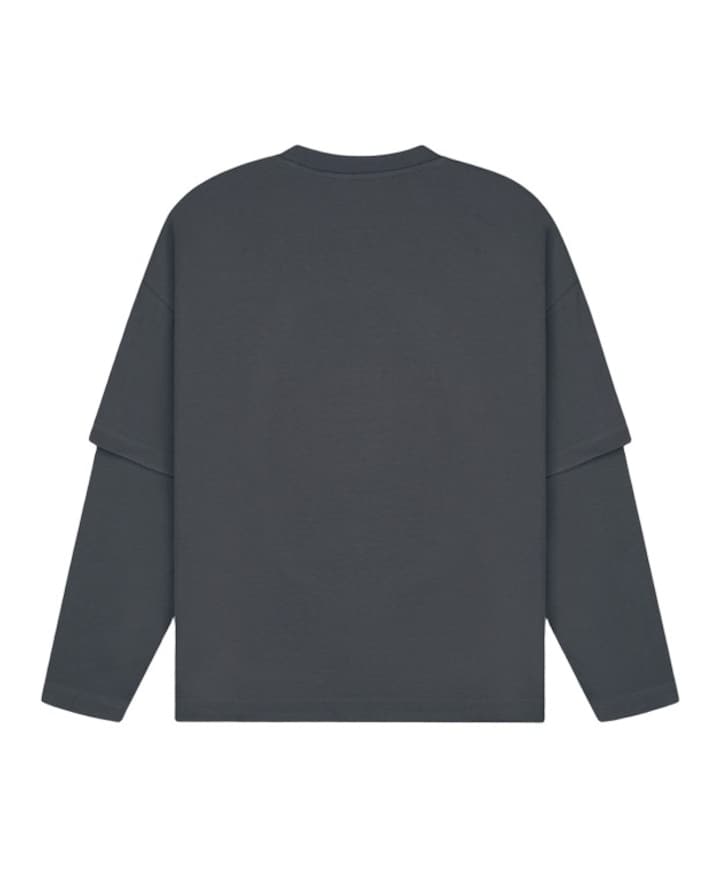 Heren longsleeve grijs