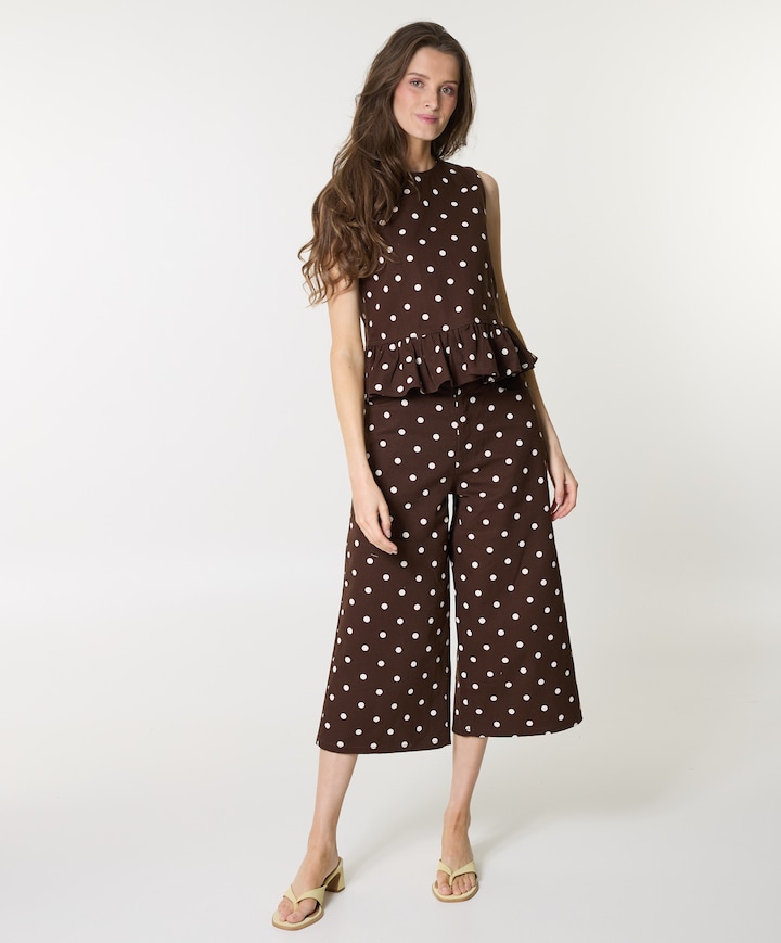 ROSALIE PRINT dames jeans bruin