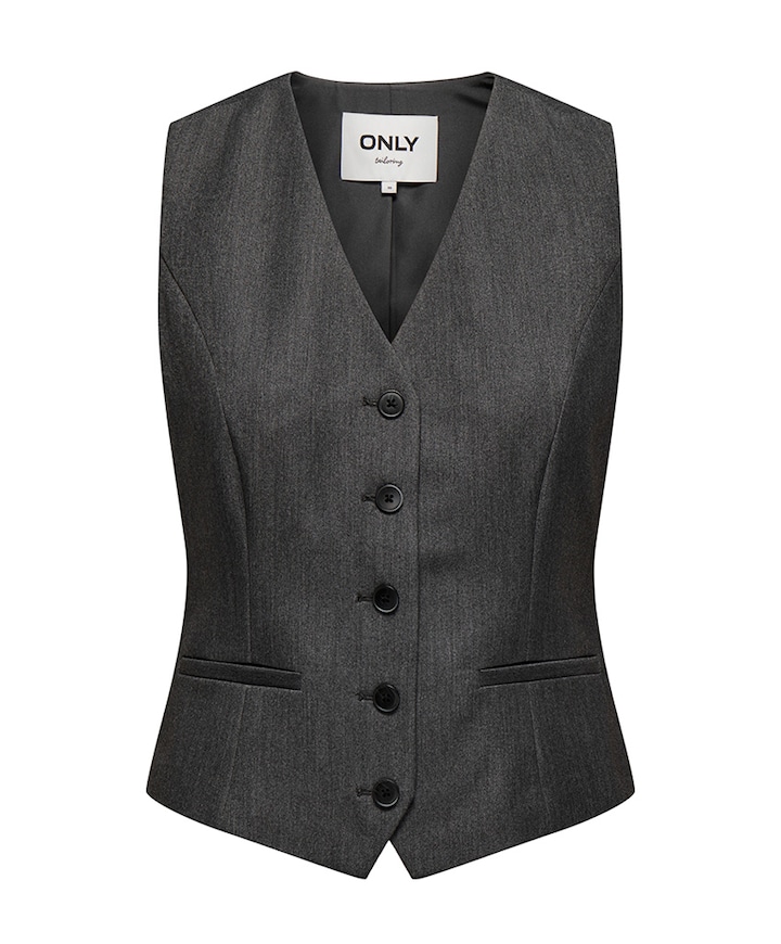 Dames gilet grijs