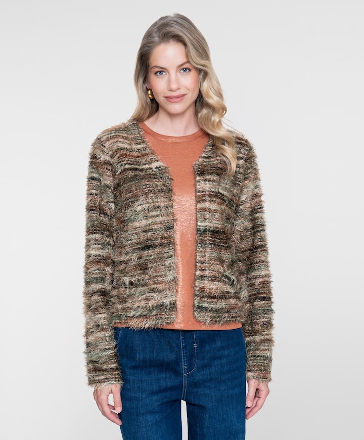 Dames vest bruin