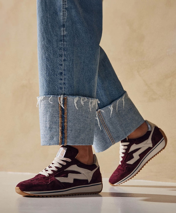 Mikki Alex dames sneakers bordeaux