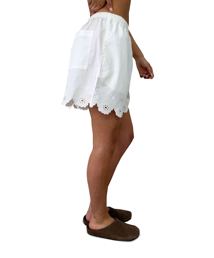 SAGA dames korte broek ecru