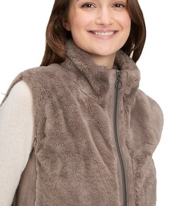 Dames gilet bruin