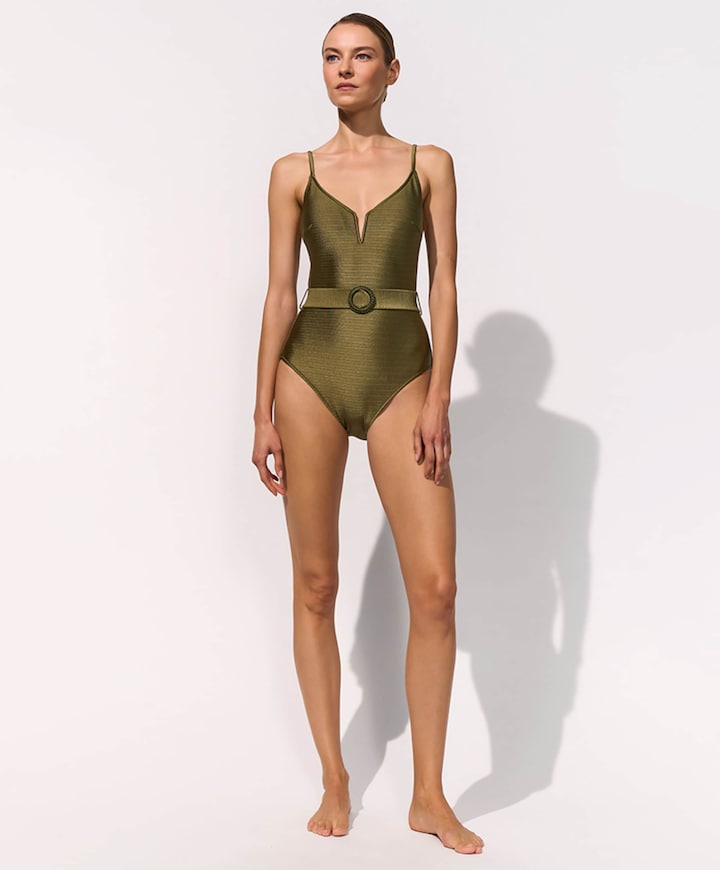 Dames badpak groen
