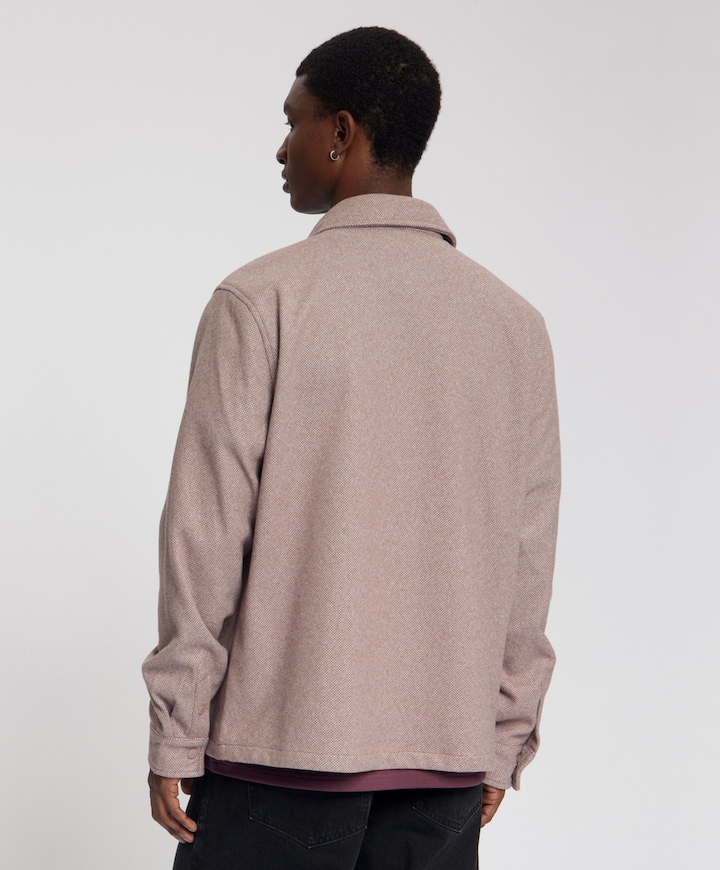 Heren overshirt paars