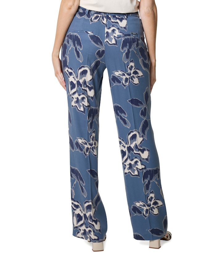 Luisa Wide dames broek blauw