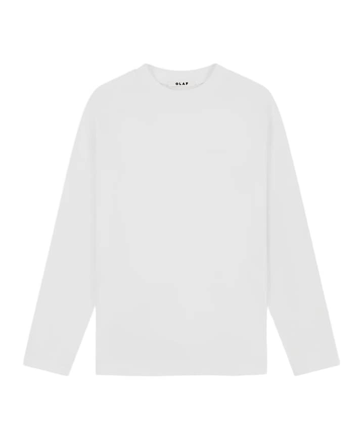 Heren longsleeve wit